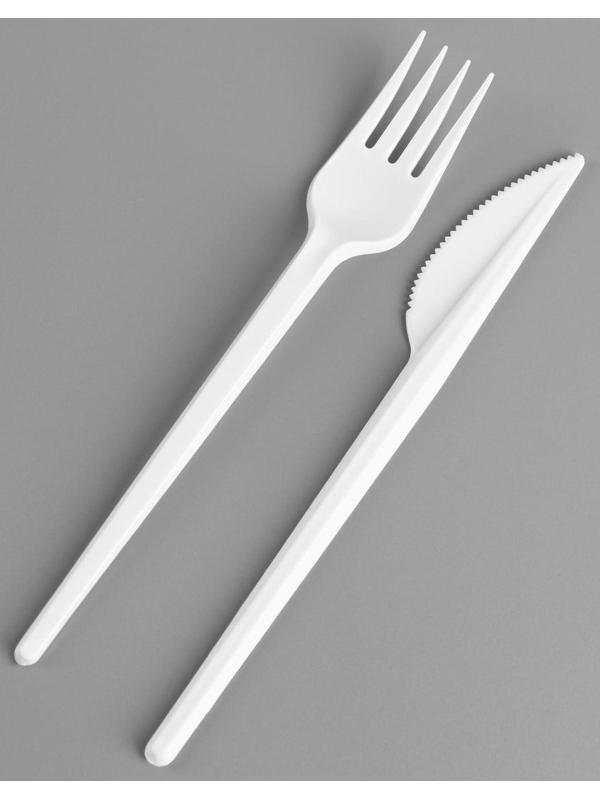 Набор одноразовой посуды «Вилка, нож, салф.бум., зубочистка»