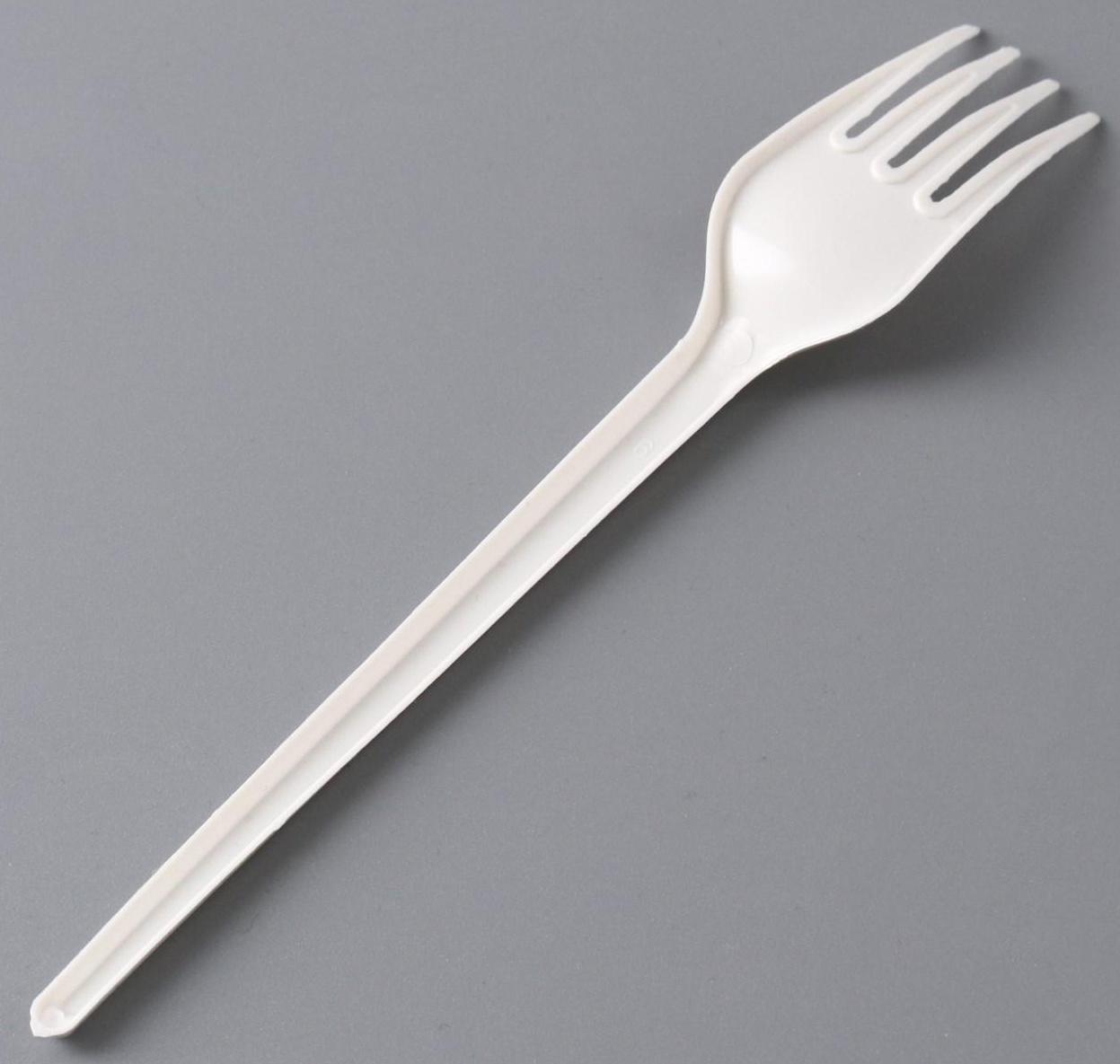 Вилка одноразовая столовая «Белая»