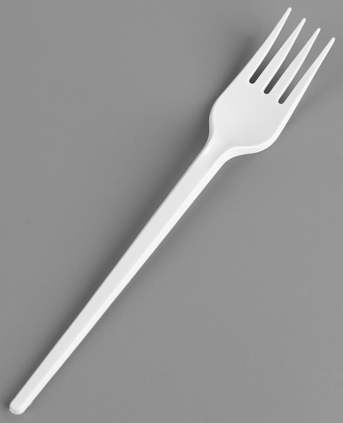 Вилка одноразовая столовая «Белая»