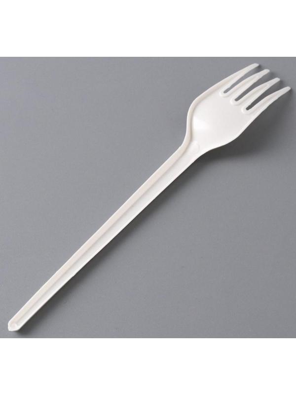 Вилка одноразовая столовая «Белая»