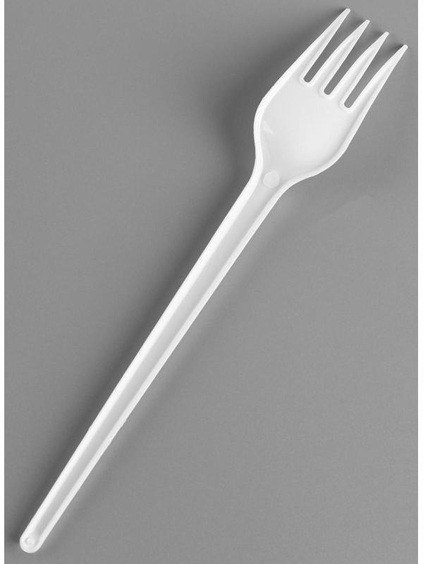 Вилка одноразовая столовая «Белая»