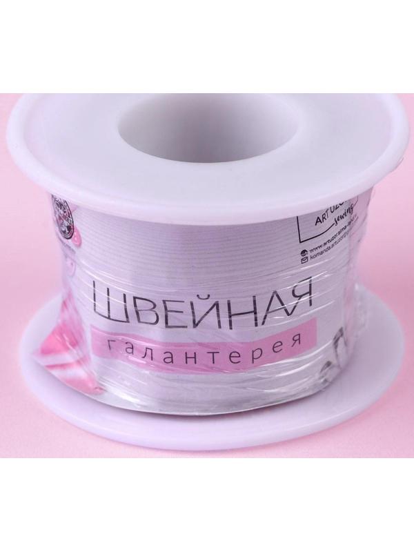 Цепь со стразами, с голографией, 2 ряда, 4 мм, 4,5 ± 0,5 м, цвет серебряный