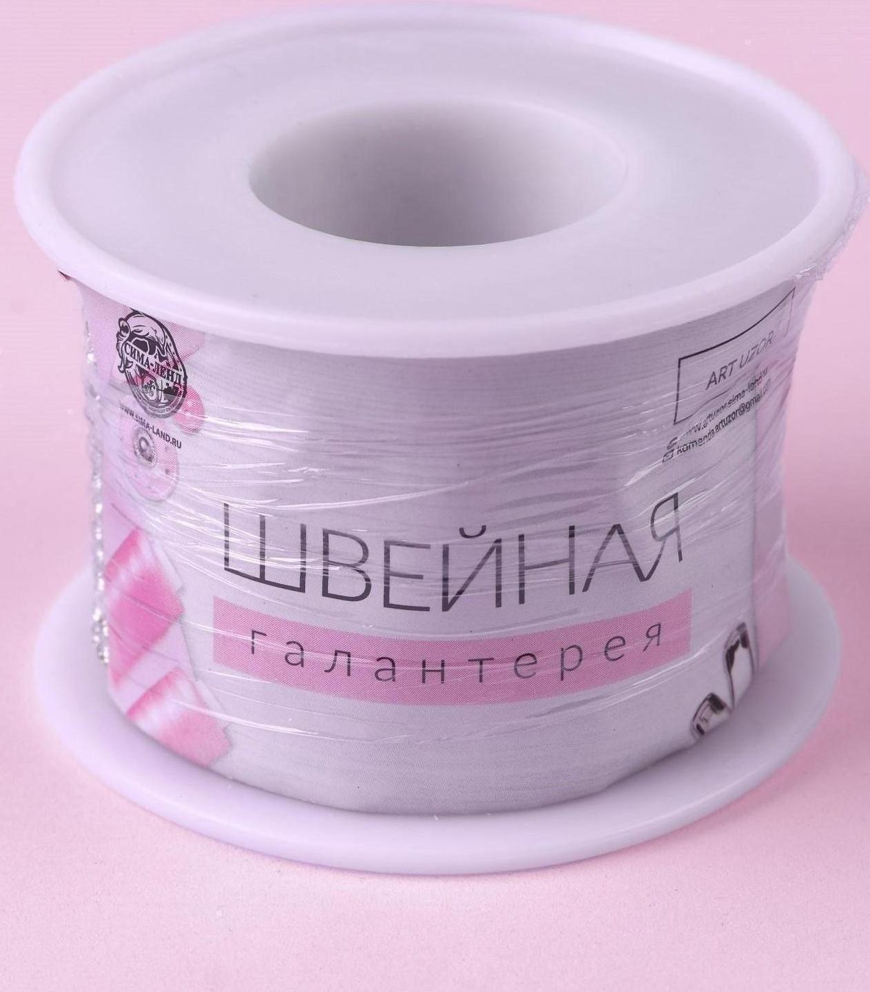 Цепь со стразами, 3 ряда, 6 мм, 4,5 ± 0,5 м, цвет серебряный