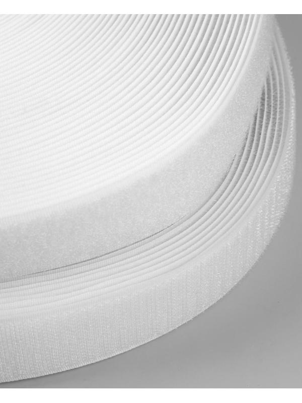 Липучка, 30 мм × 25 ± 1 м, цвет белый