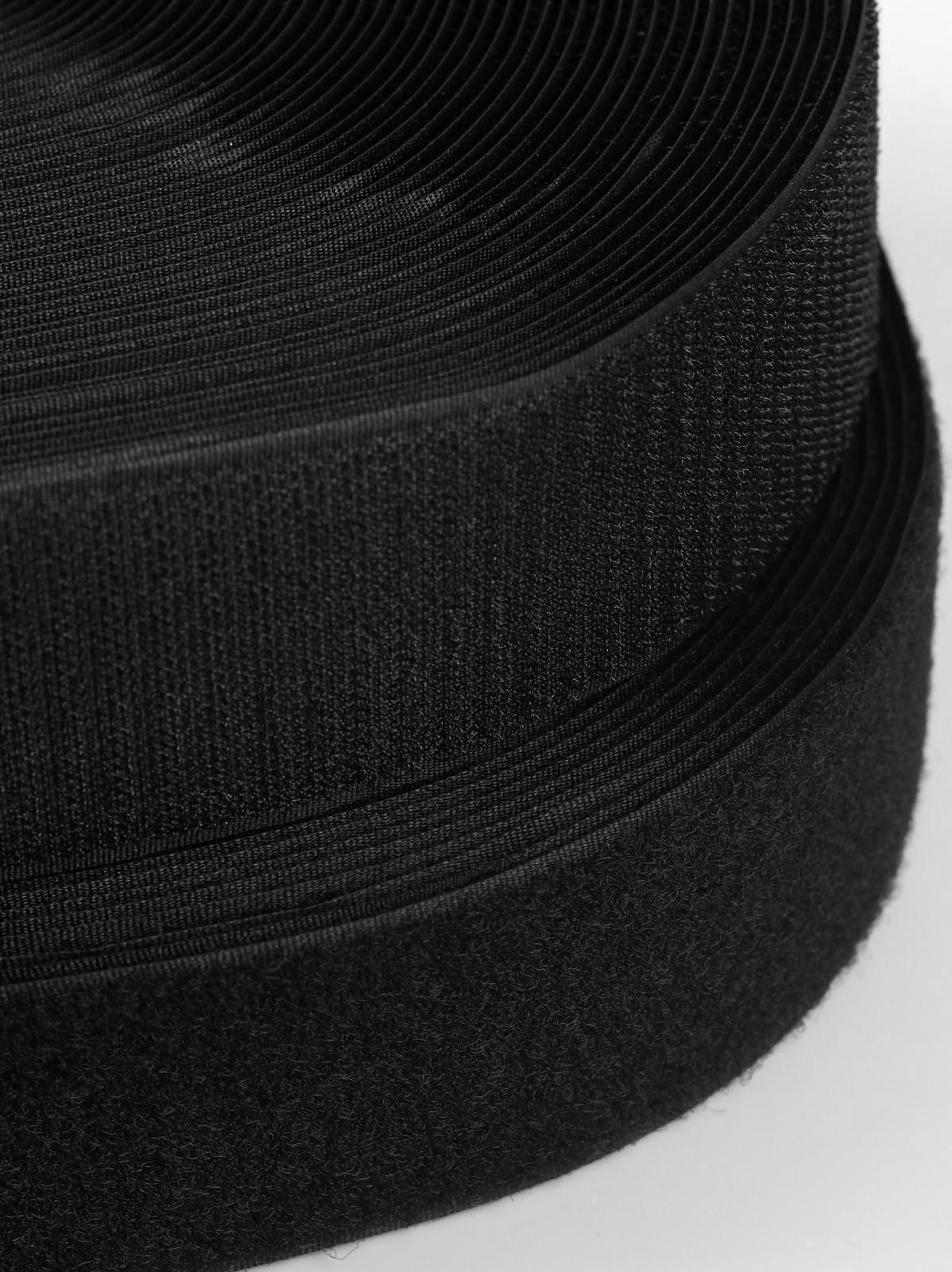 Липучка, 50 мм × 25 ± 1 м, цвет чёрный