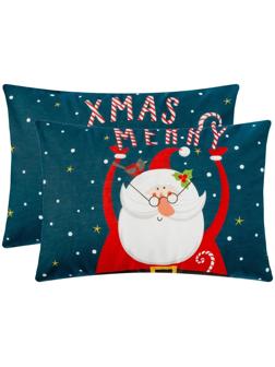 Комплект наволочек Этель Merry Xmas 50х70 см - 2 шт, 100% хлопок, бязь