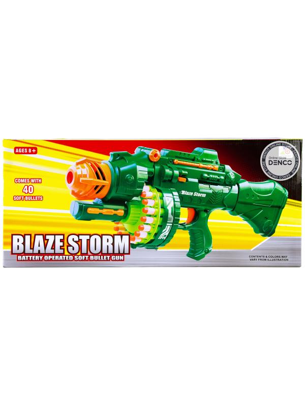 Пулемёт-бластер «Blaze Storm» с мягкими пулями 40 шт. / 7002