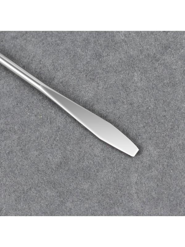 Палитра для смешивания лаков, 10 × 15 см, с шабером 15 см, цвет прозрачный глянцевый