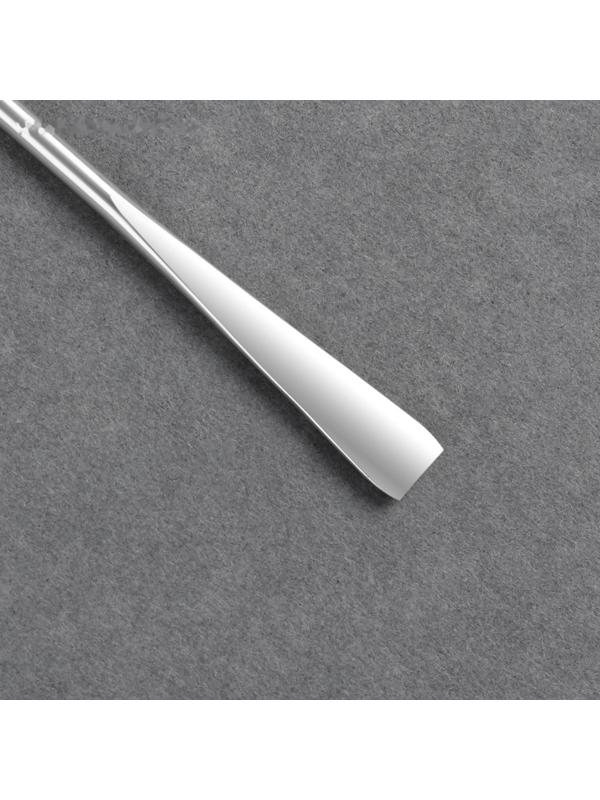 Палитра для смешивания лаков, 10 × 15 см, с шабером 15 см, цвет прозрачный глянцевый