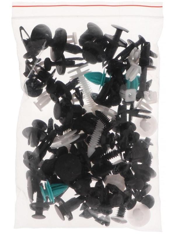 Клипсы и пистоны крепежные, набор 100 шт