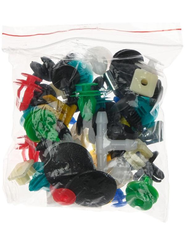 Клипсы и пистоны крепежные, набор 50 шт