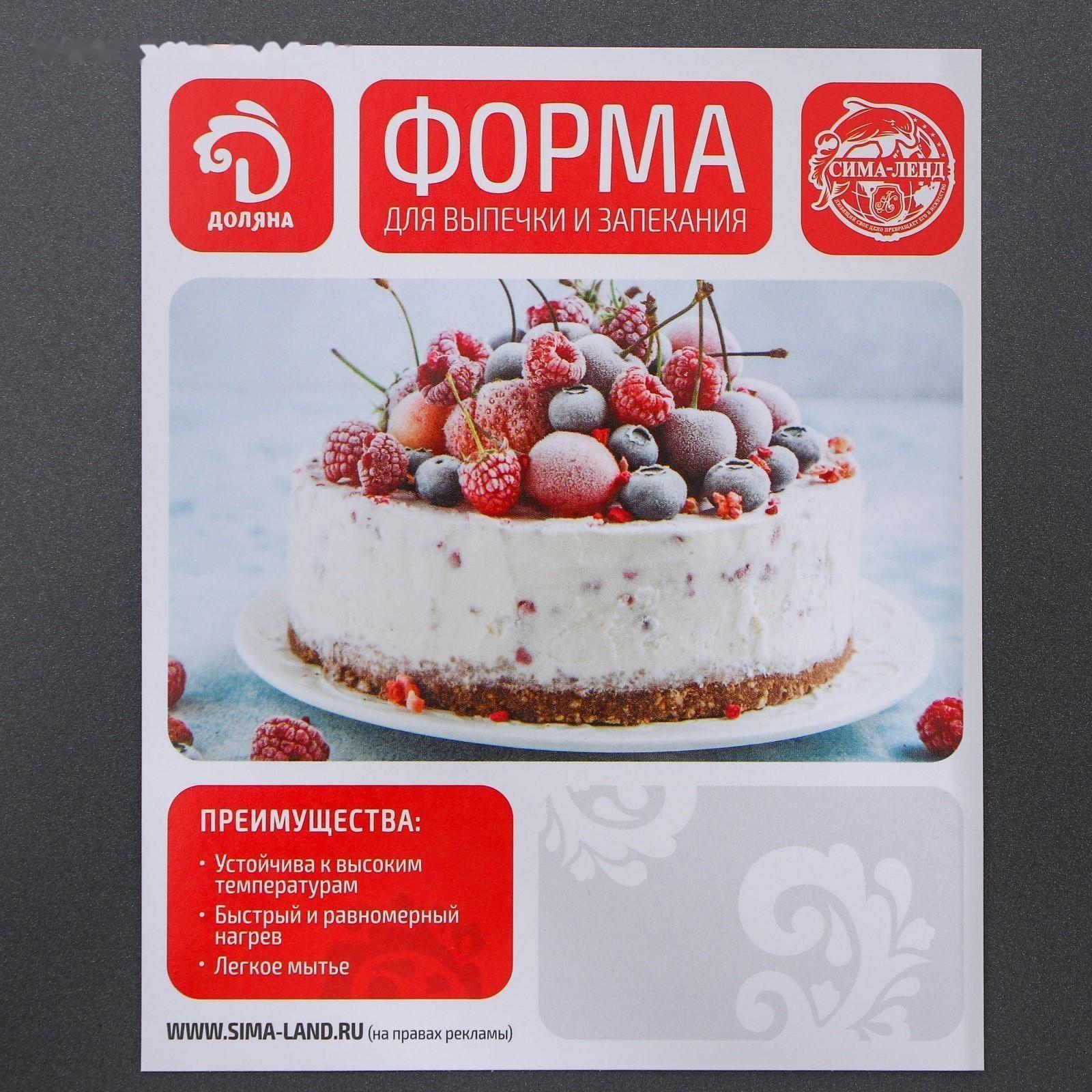 Противень для выпечки Доляна «Софт. Прямоугольник», 40,5×25,5×5,5 см, с силиконовыми ручками, антипригарное покрытие, цвет чёрный