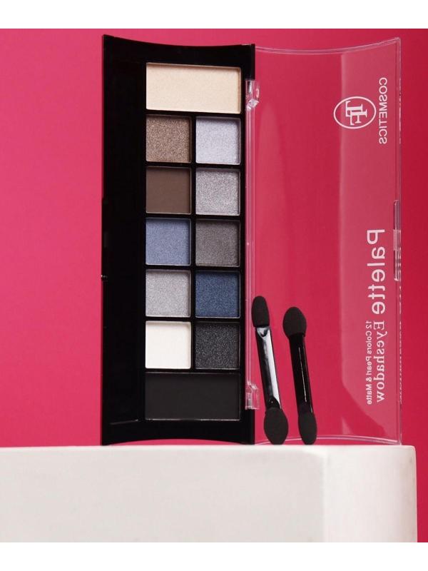 Тени для век TF Color Palette Eyeshadow 12 оттенков, тон 01C Дымчато-серая гамма