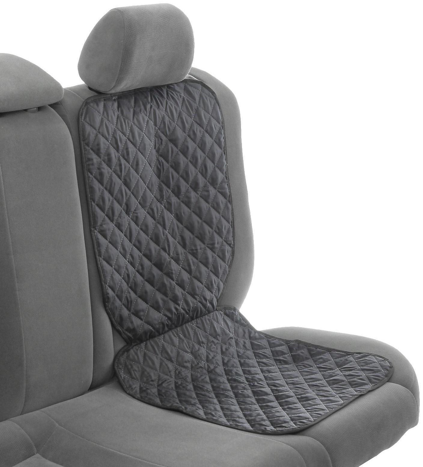 Накидка защитная под детское автокресло, оксфорд, черный, 45х110 см