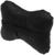 Подушка автомобильная косточка, на подголовник, экокожа, черный, 16х24 см