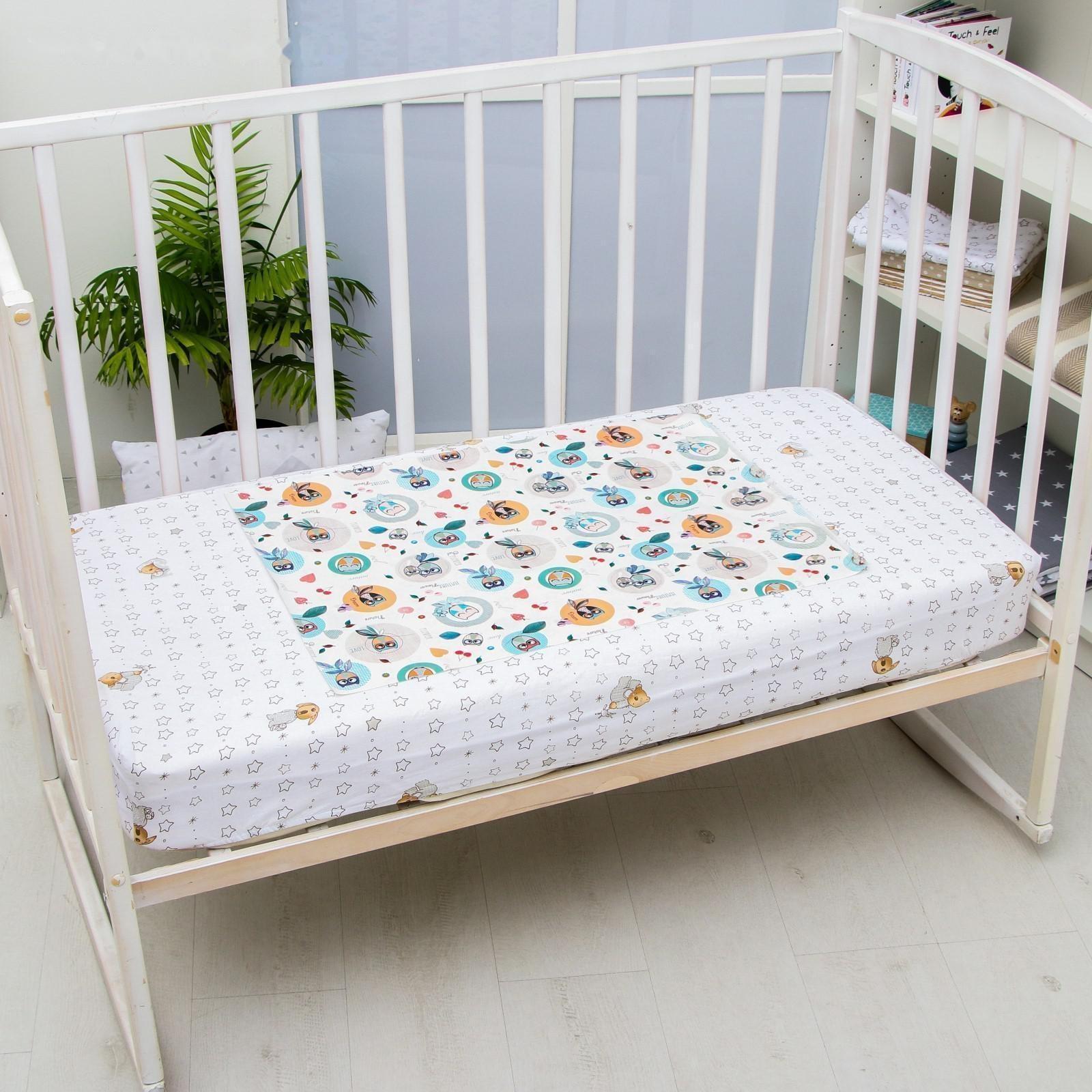 Клеенка 50*70 см., арт. 0051, с рисунком «Совы», без окантовки, цвет МИКС