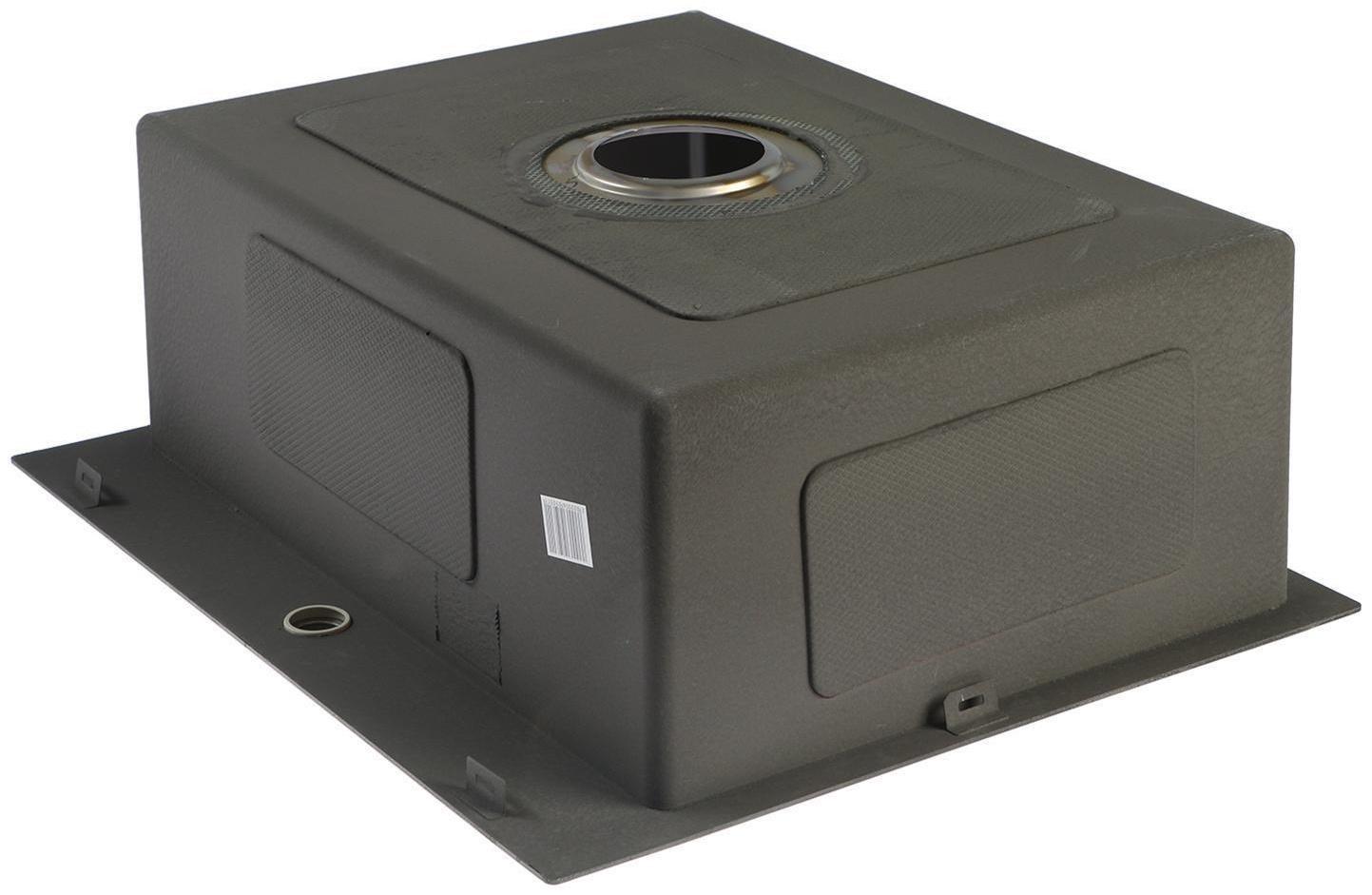 Мойка FABIA PROFI, 60х50 см, графит, врезная, S = 3,0 и 0,8 мм, сифон с переливом + корзина