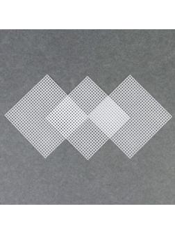 Канва для вышивания «Квадрат», 10,5 × 10,5 см, 3 шт, цвет белый