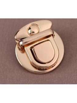 Застёжка для сумки, 3 × 3 см, цвет золотой