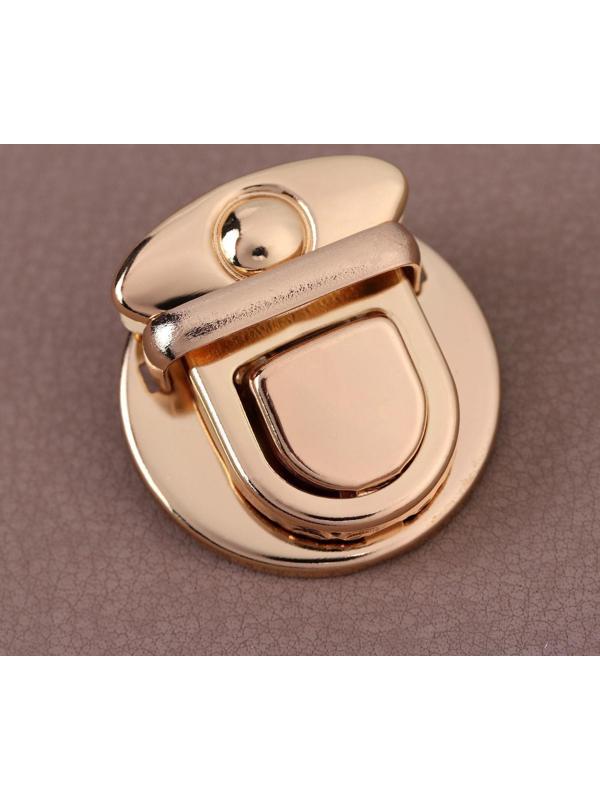 Застёжка для сумки, 3 × 3 см, цвет золотой