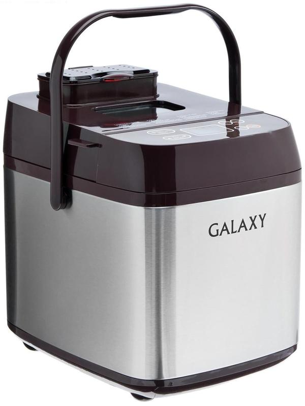 Хлебопечь Galaxy GL 2700, 600 Вт, вес выпечки 500 и 750г, ЖК-дисплей, 19 программ