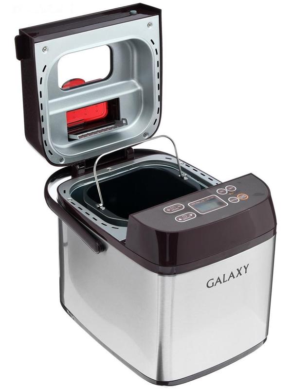 Хлебопечь Galaxy GL 2700, 600 Вт, вес выпечки 500 и 750г, ЖК-дисплей, 19 программ