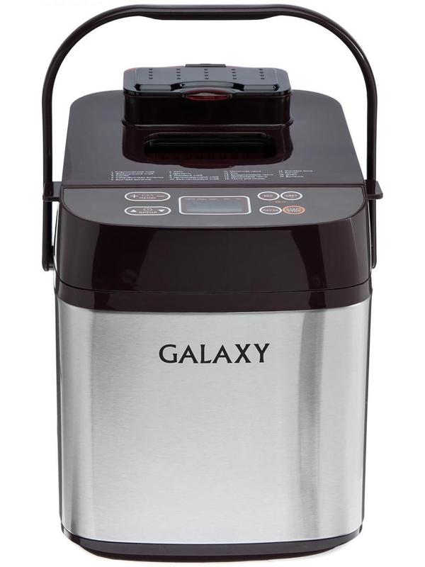 Хлебопечь Galaxy GL 2700, 600 Вт, вес выпечки 500 и 750г, ЖК-дисплей, 19 программ