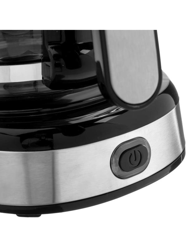 Кофеварка FIRST FA-5464-4, капельная, 750 Вт, 0.6 л, черно-серебристая