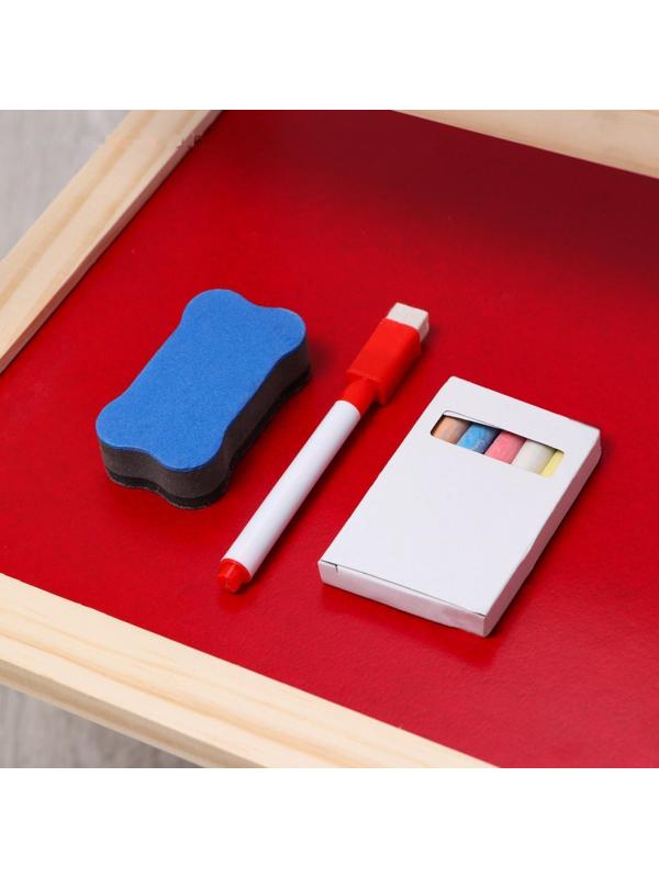 Детский мольберт двухсторонний, высота регулируется 114х47х40 см