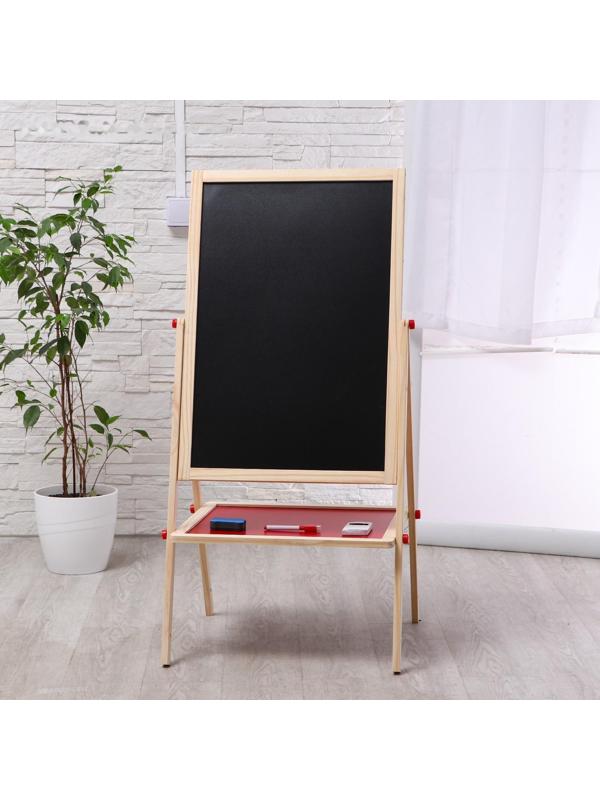 Детский мольберт двухсторонний, высота регулируется 114х47х40 см