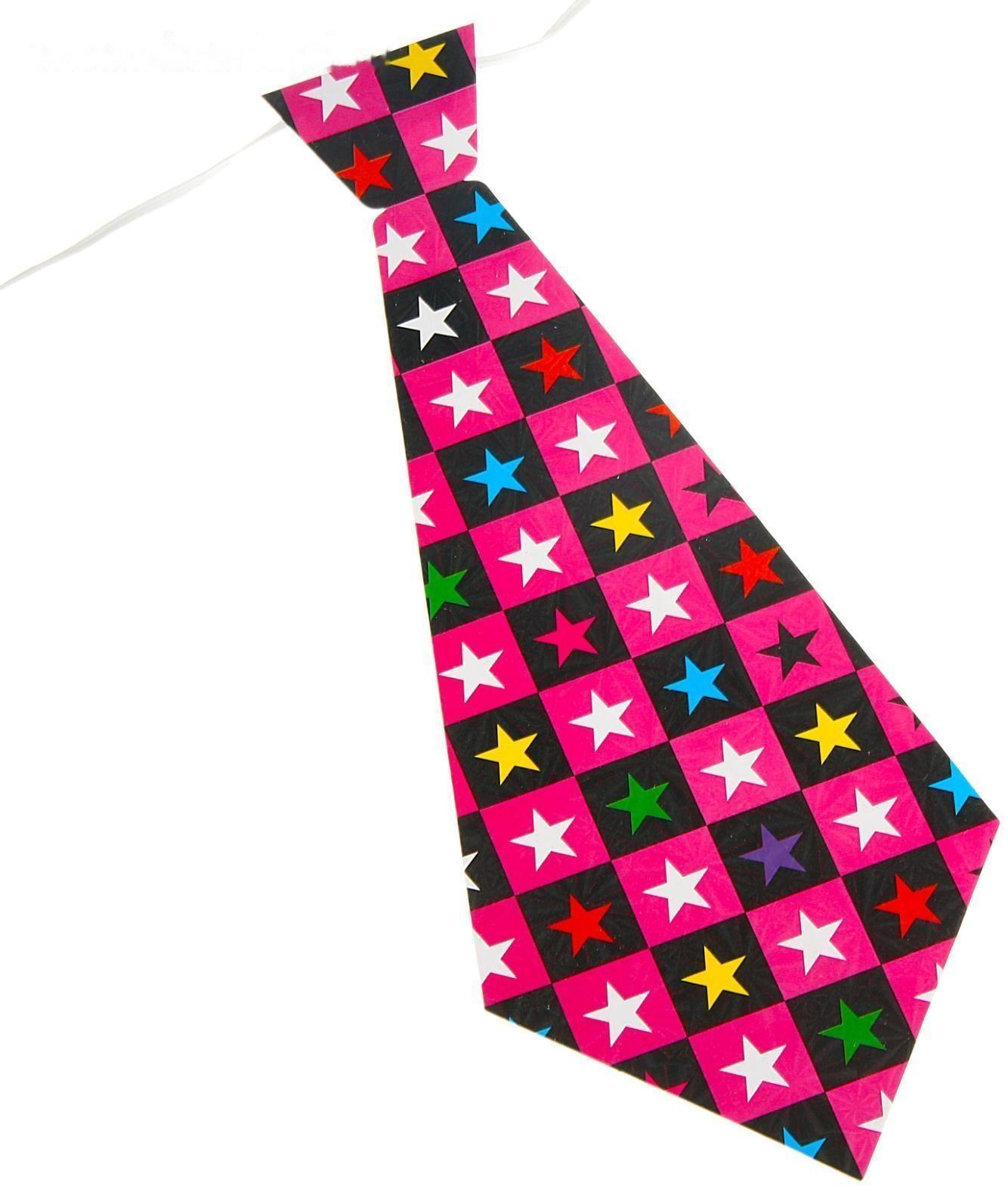 Карнавальный галстук «Звёзды», набор 6 шт., виды МИКС
