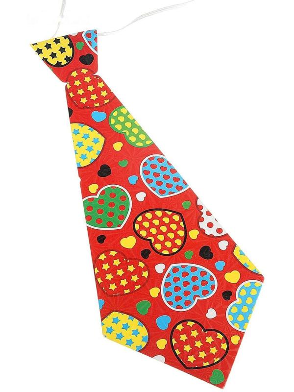 Карнавальный галстук «Сердца», набор 6 шт., виды МИКС