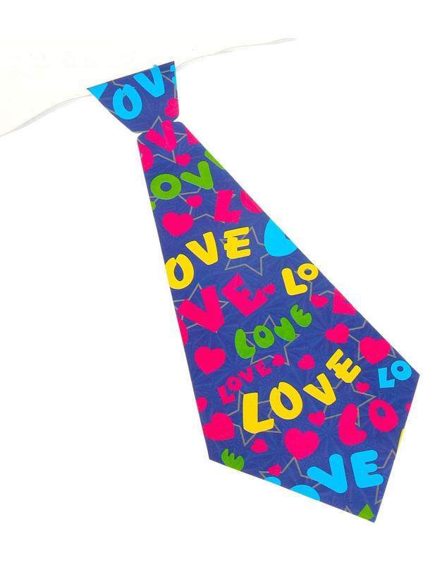 Карнавальный галстук «Сердца», набор 6 шт., виды МИКС
