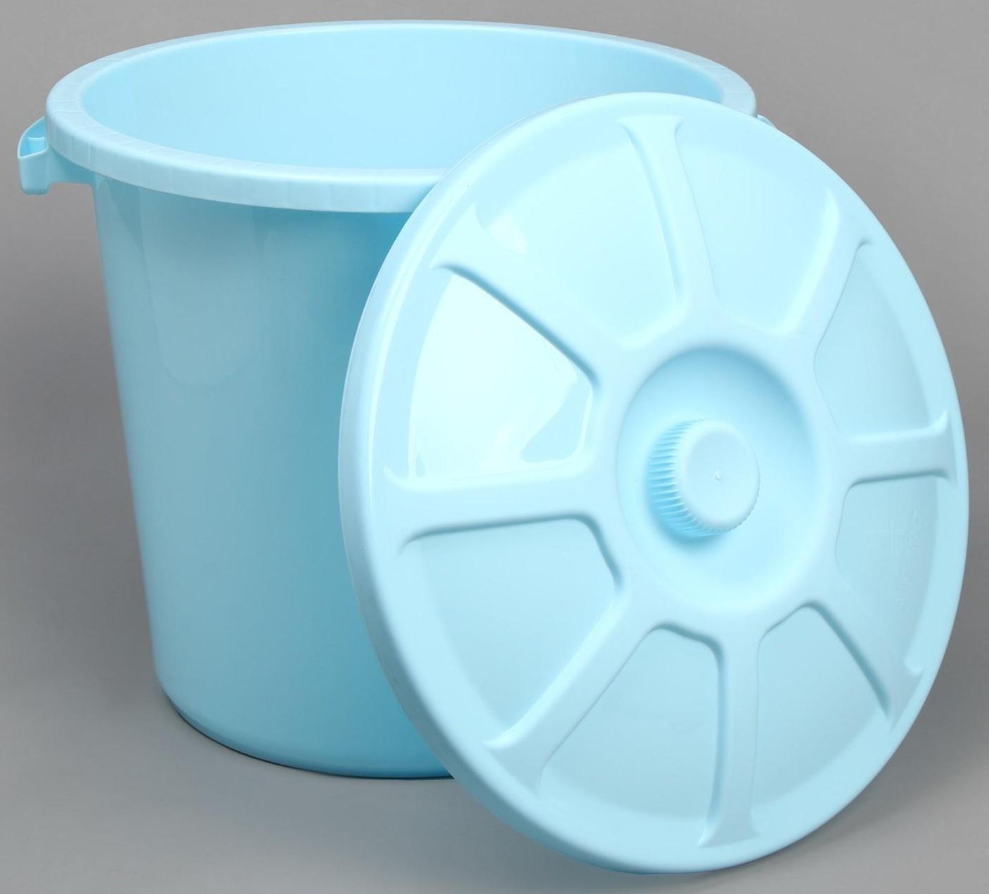 Бак пищевой с крышкой, 40 л, цвет МИКС