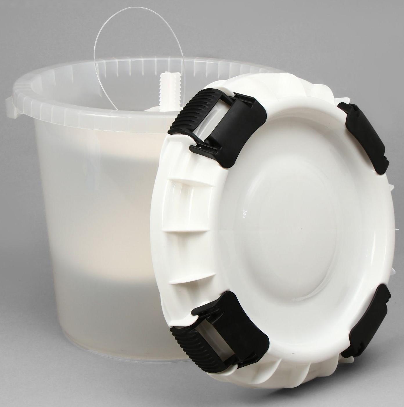 Бочка пищевая, 20 л, с герметичной крышкой, с гнётом, «Для солений»