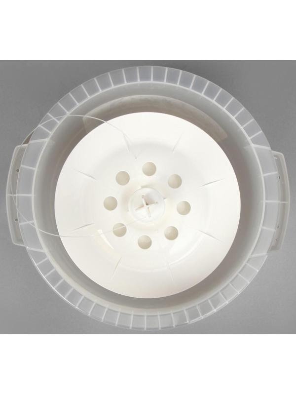 Бочка пищевая, 20 л, с герметичной крышкой, с гнётом, «Для солений»