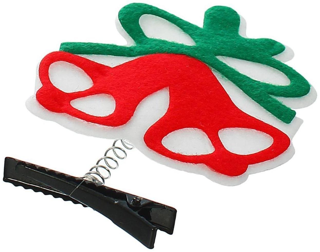 Карнавальный зажим «Колокольчик», набор 2 шт., виды МИКС