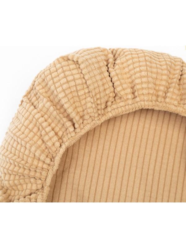 Чехол на стул Комфорт трикотаж жаккард, цвет какао, 100% полиэстер