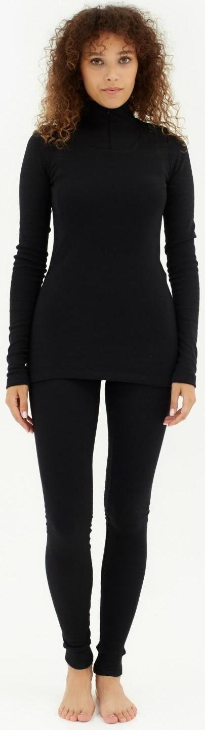 Термобельё женское (лонгслив, лосины) MINAKU цвет чёрный, р-р 42