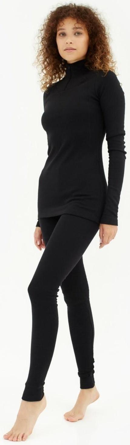 Термобельё женское (лонгслив, лосины) MINAKU цвет чёрный, р-р 42