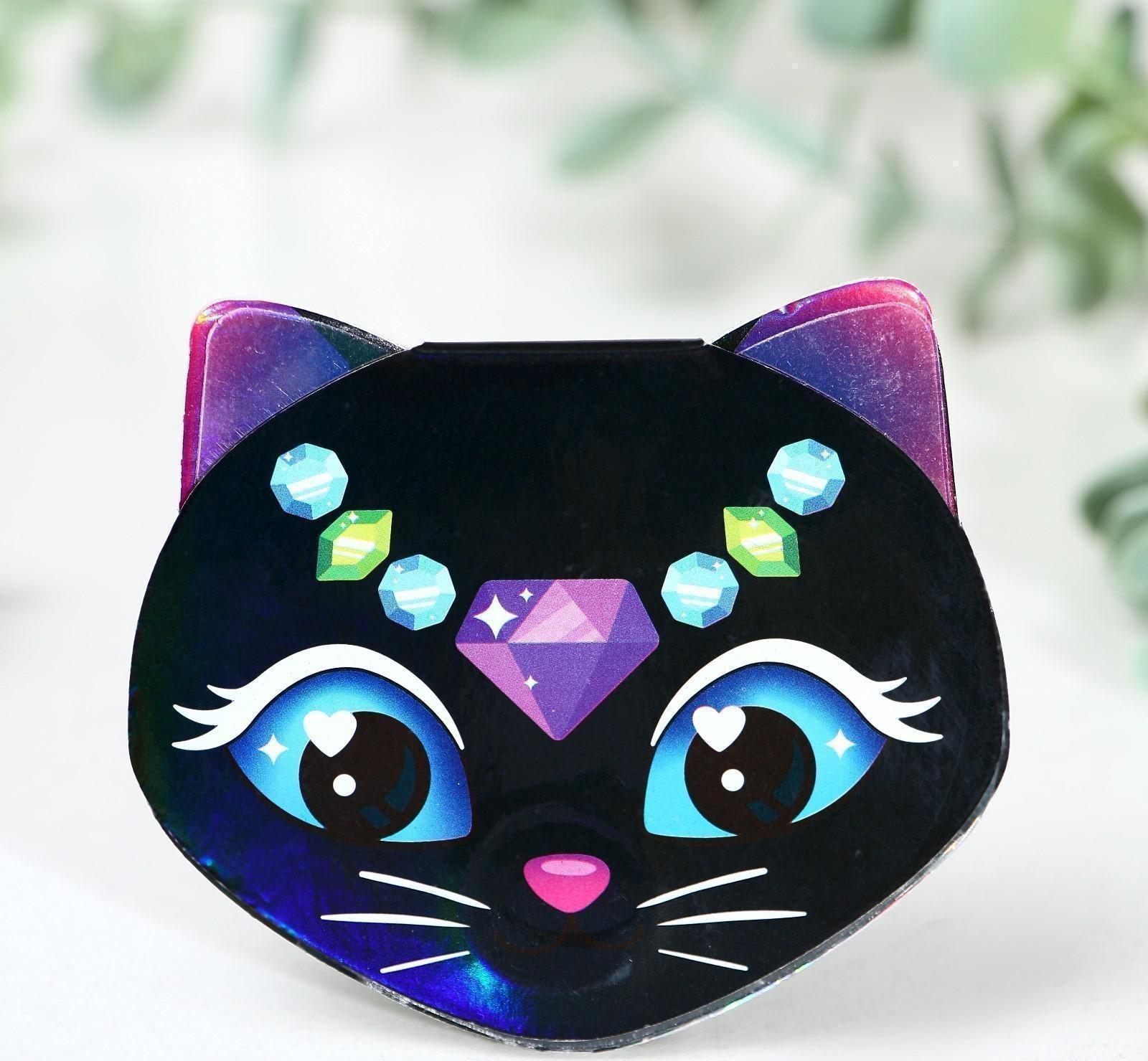 Тени для девочки «Мур-мяу!» 4 цвета по по 1,3 гр