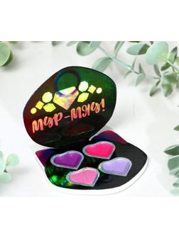 Тени для девочки «Мур-мяу!» 4 цвета по по 1,3 гр