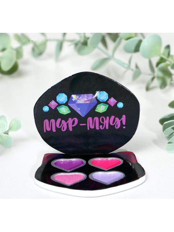 Тени для девочки «Мур-мяу!» 4 цвета по по 1,3 гр