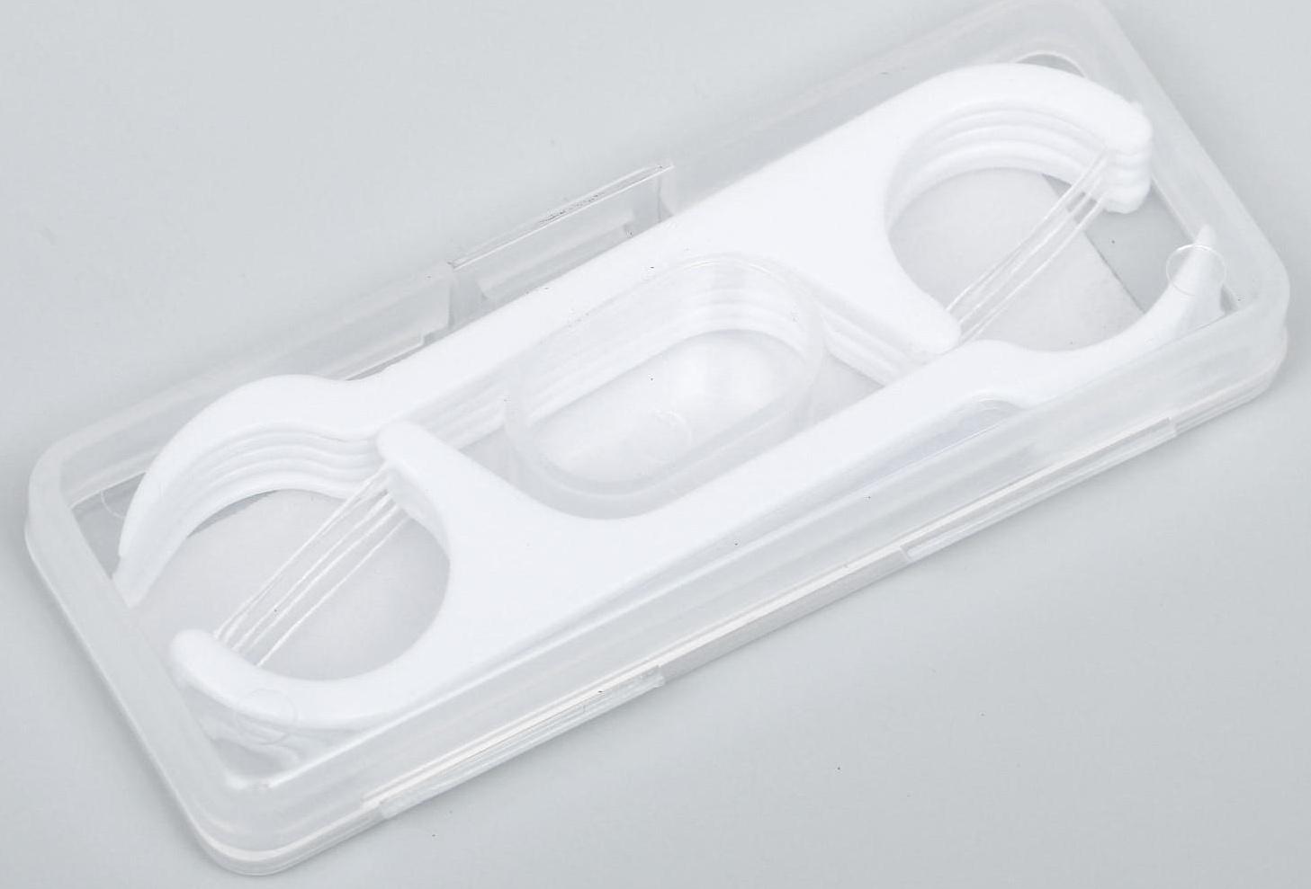 Зубная нить в пластиковом держателе, набор 10шт