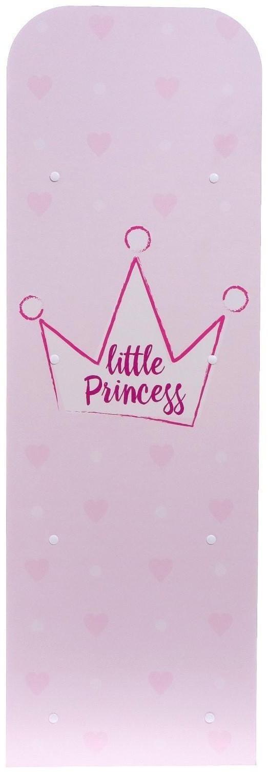 Стеллаж «Маленькая принцесса» белый-розовый, 540 × 400 × 1200 мм