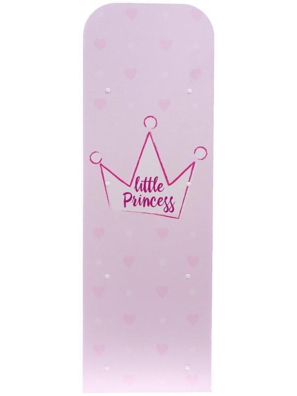 Стеллаж «Маленькая принцесса» белый-розовый, 540 × 400 × 1200 мм