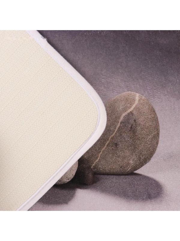 Набор ковриков для ванной и туалета Доляна «Камушки», 2 шт: 45×70, 39×45 см