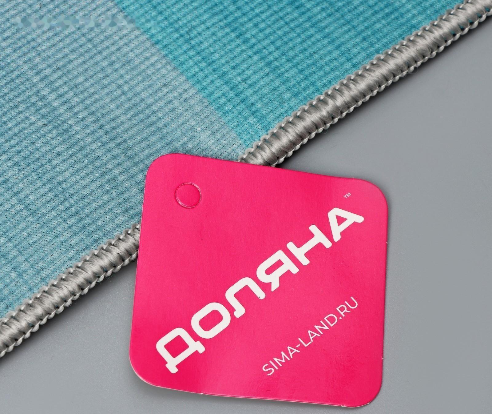 Коврик для ванной Доляна «Лазурный», 50×80 см, цвет синий