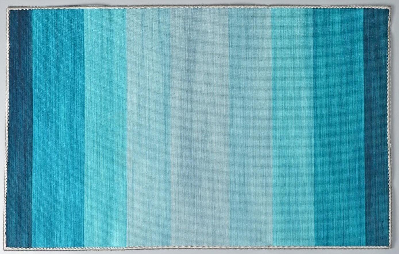 Коврик для ванной Доляна «Лазурный», 50×80 см, цвет синий