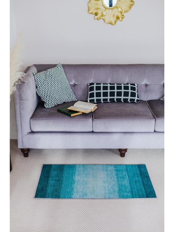 Коврик для ванной Доляна «Лазурный», 60×100 см, цвет синий